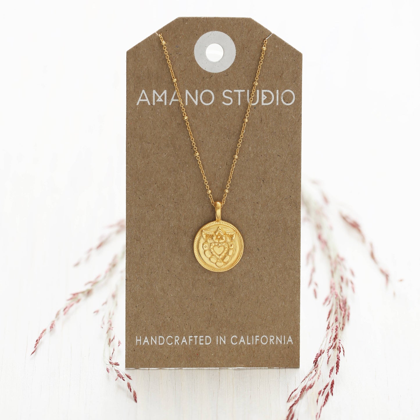 Mexican Folk Heart Necklace