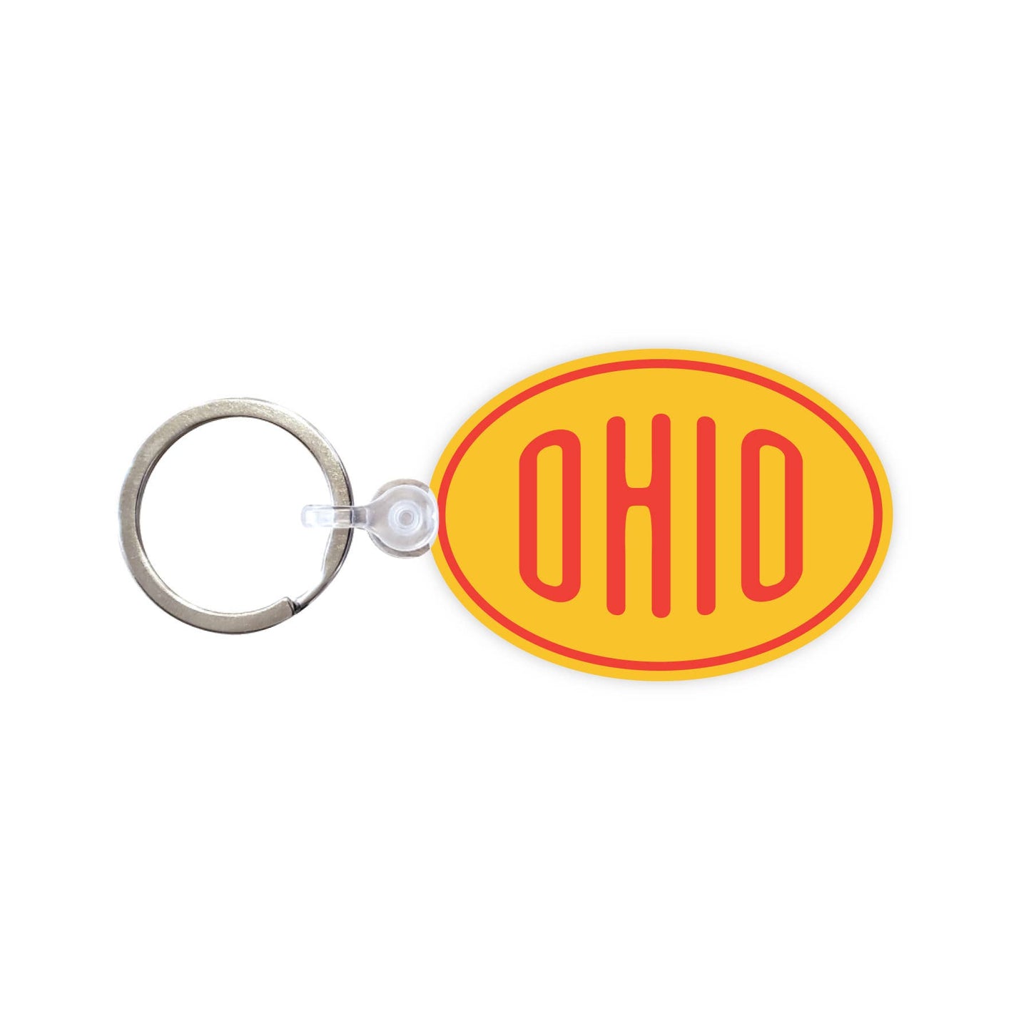 Vintage Oval Customizable Keychain