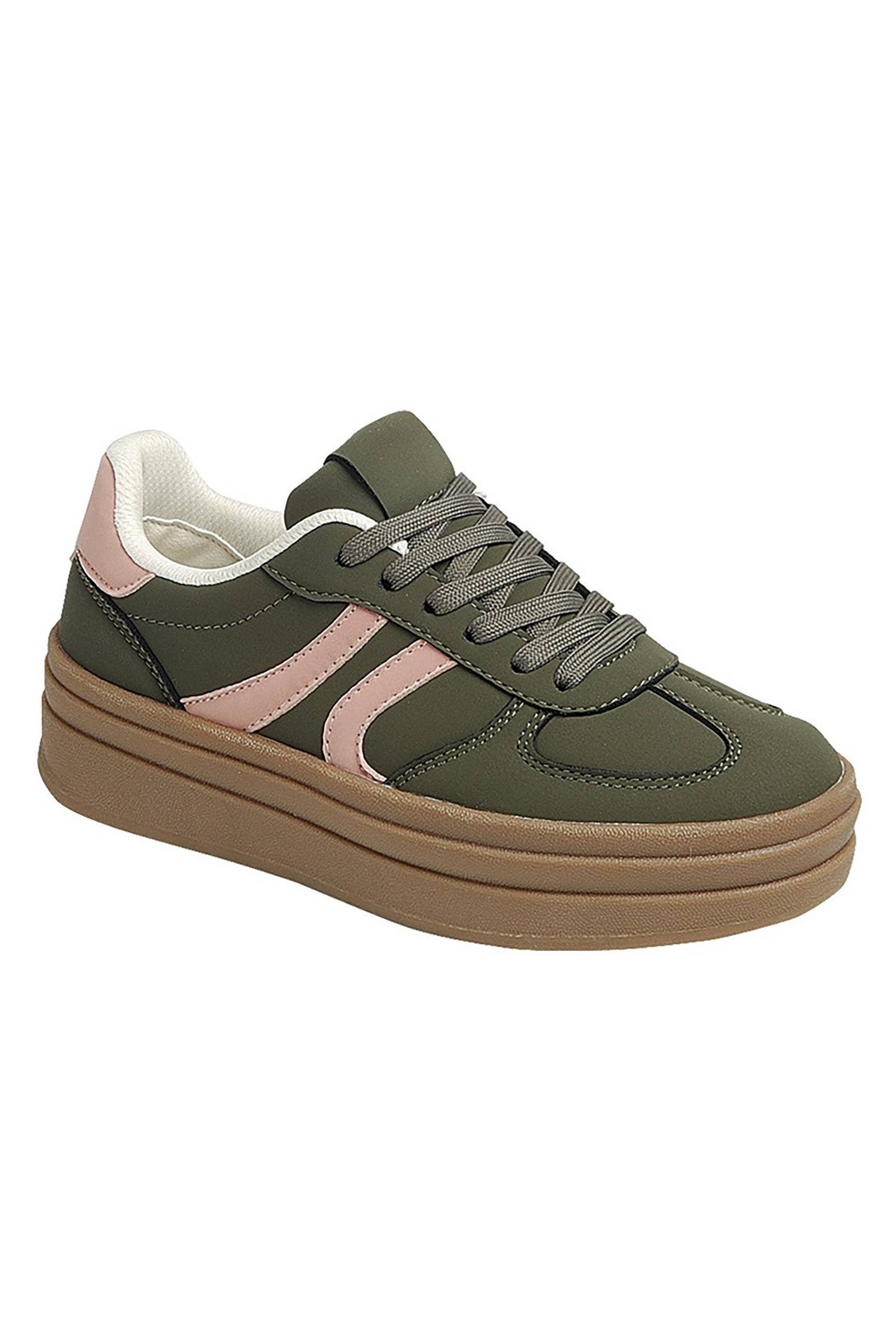 TOPPING-18 SEMI PLATOFM DOUBLE STRIPE LOW SNEAKERS