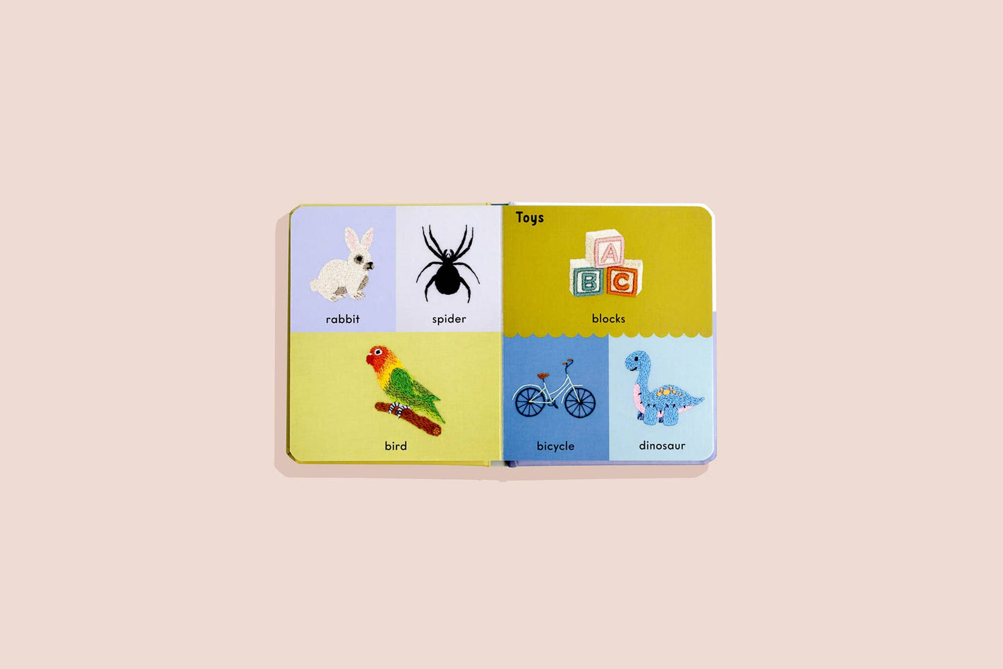 First Words with Cute Embroidered Friends (Baby Board Book)
