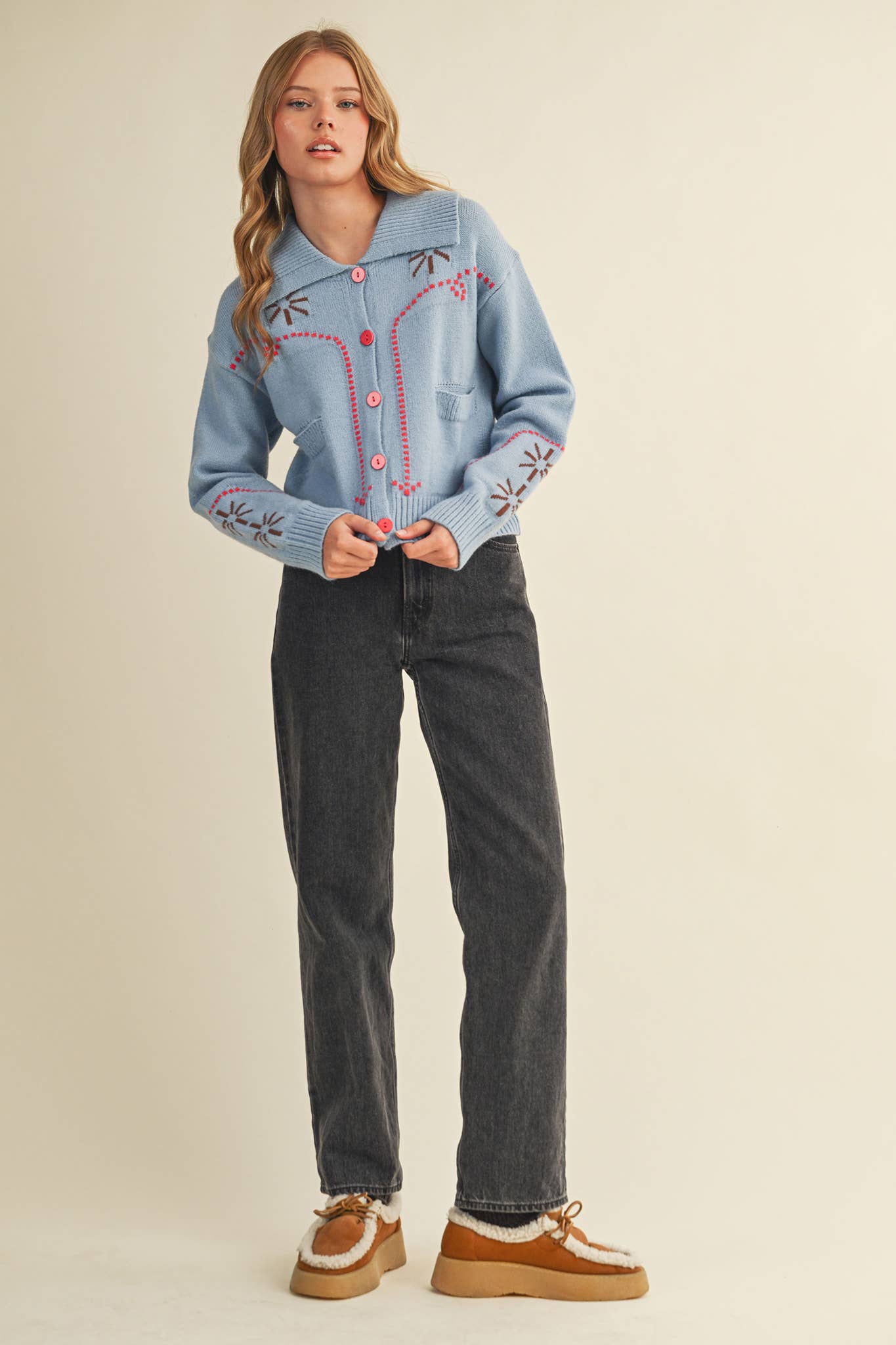WESTERN DESIGN SWEATER CARDIGAN MSW11217