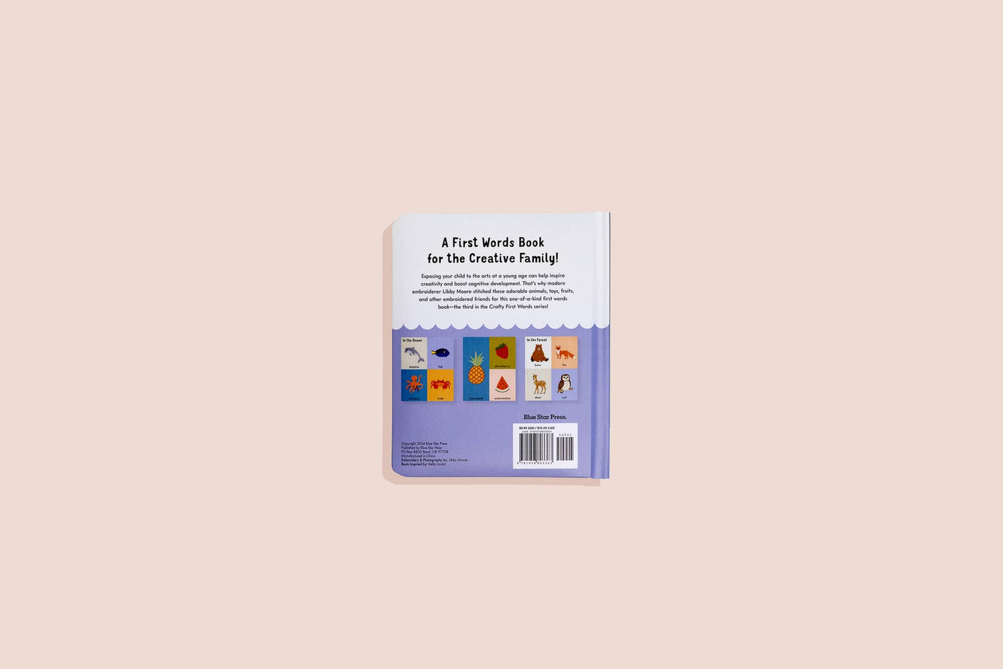 First Words with Cute Embroidered Friends (Baby Board Book)