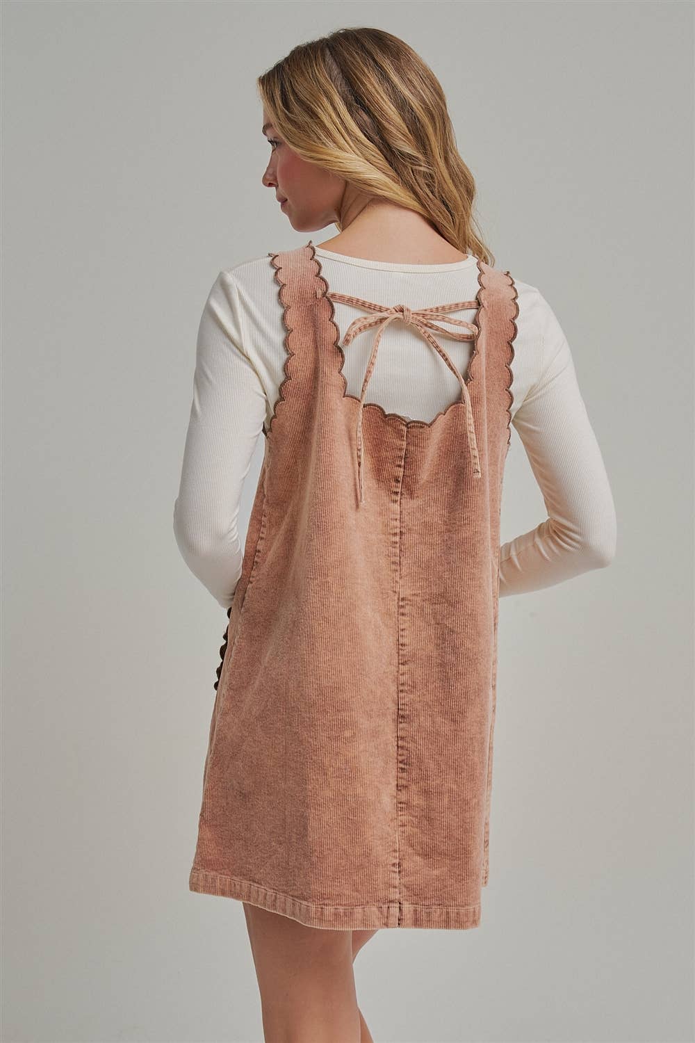 MINERAL WASHED CORDUROY MINI DRESS_JLD60000-11