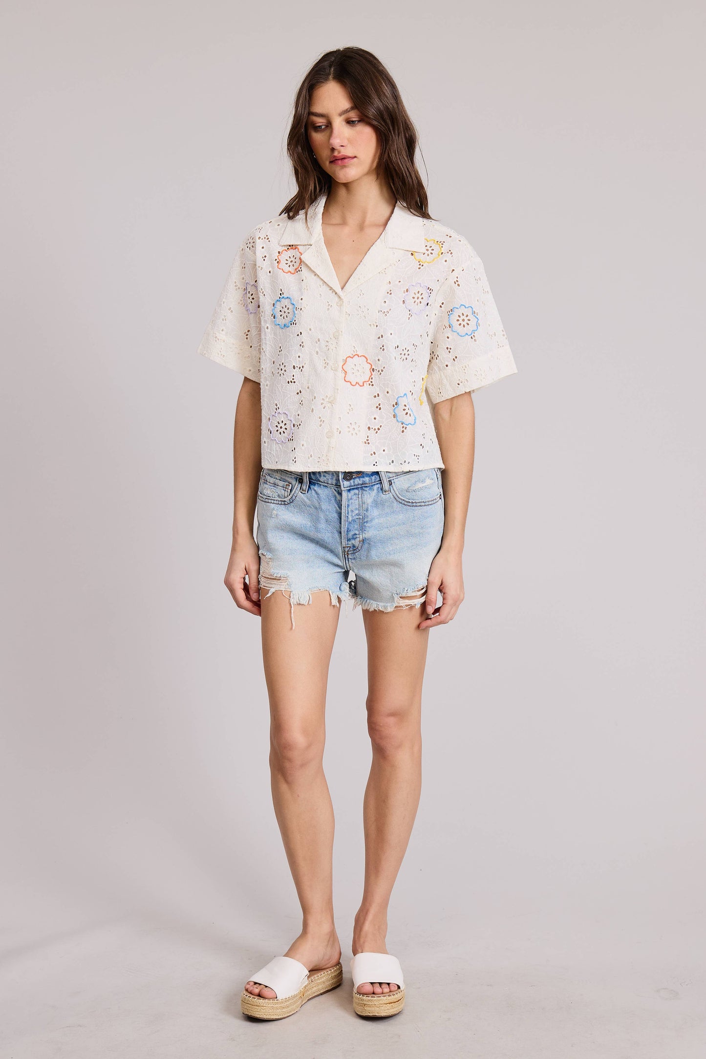 Yvette Bead Embroidered Shirts