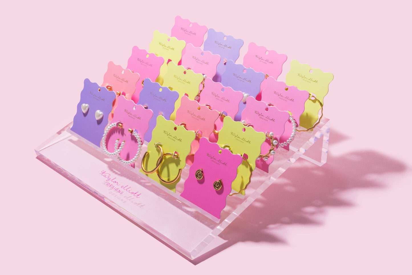 Hoop Earrings - Medium - Gold-Plated w/ Round Balls - Dottie