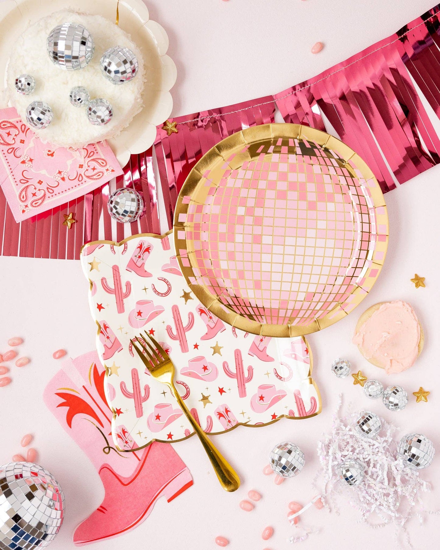 CWG1042 - Disco Ball Paper Plate