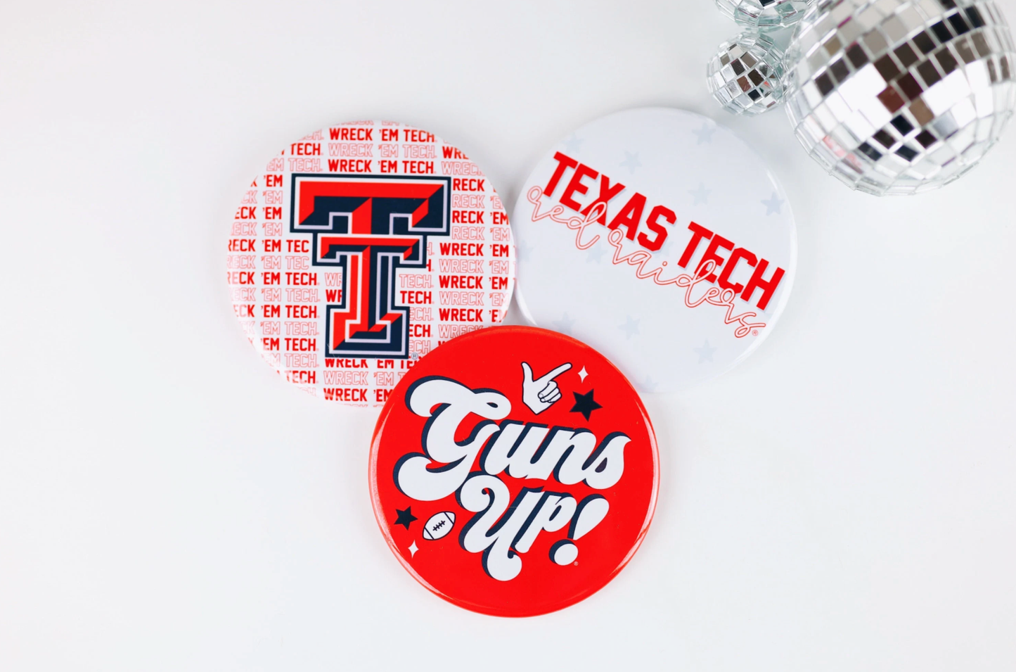 TEXAS TECH Game Day Buttons - Texas Tech Red Raiders Design
