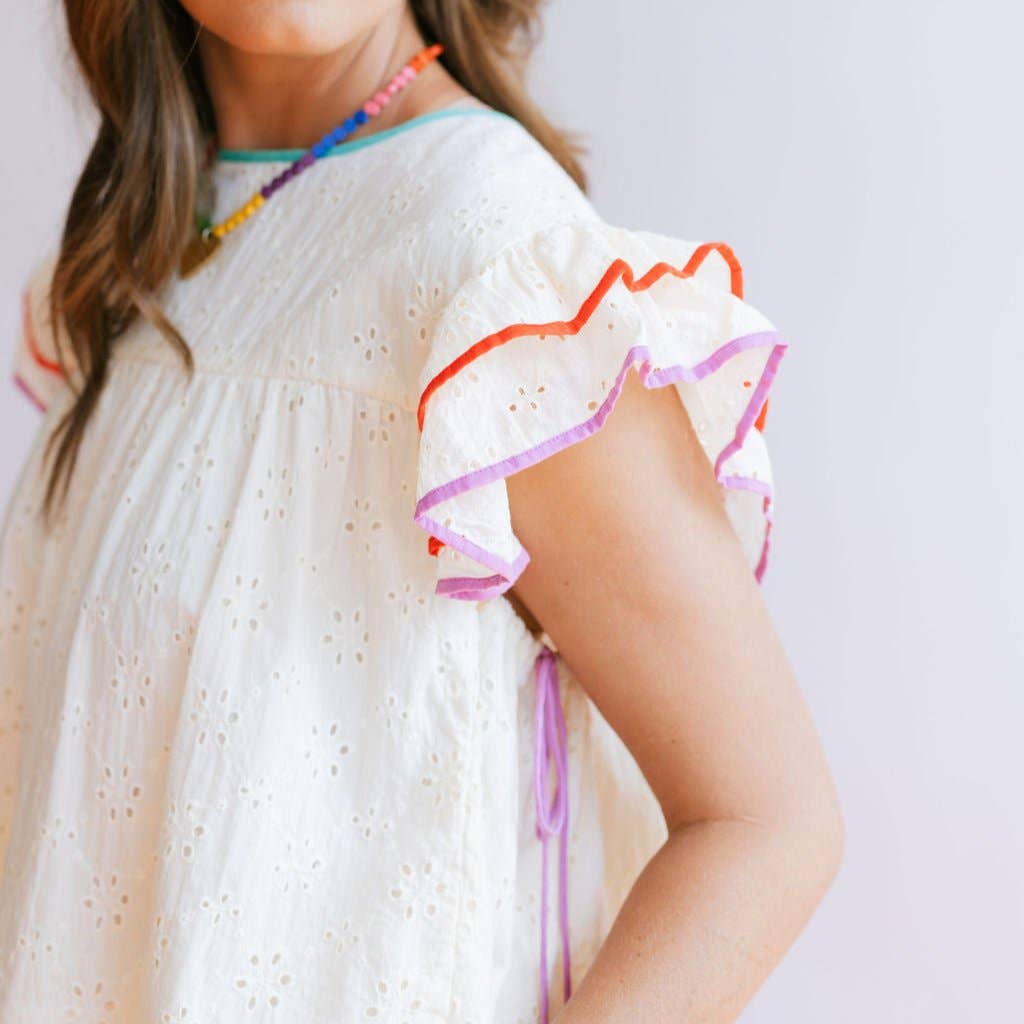 Ivory Eyelet Lottie Top
