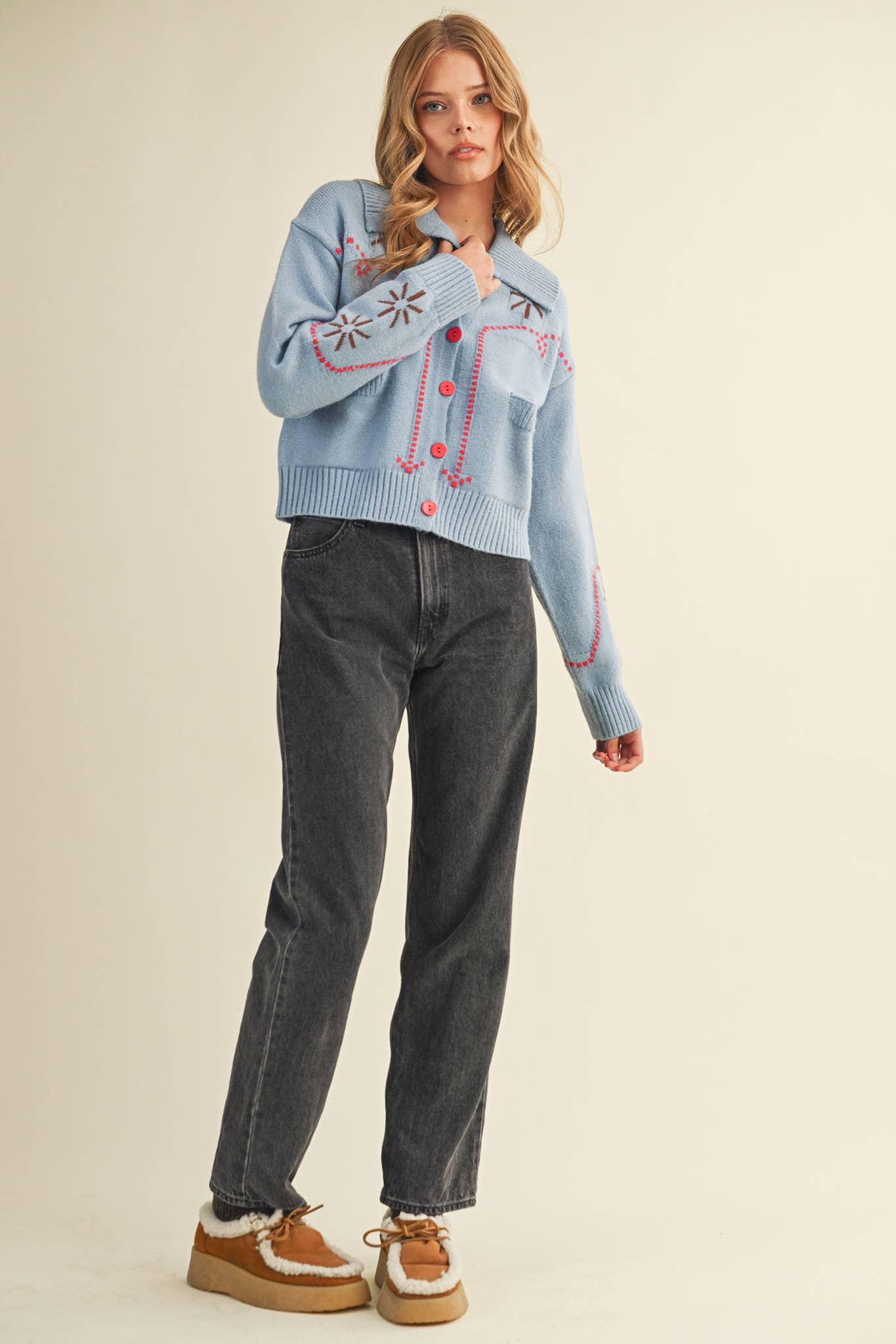 WESTERN DESIGN SWEATER CARDIGAN MSW11217