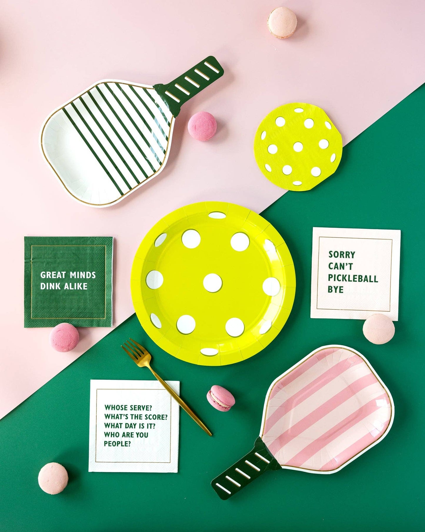 PCK1036 - Pickleball Sayings Paper Cocktail Napkin Set