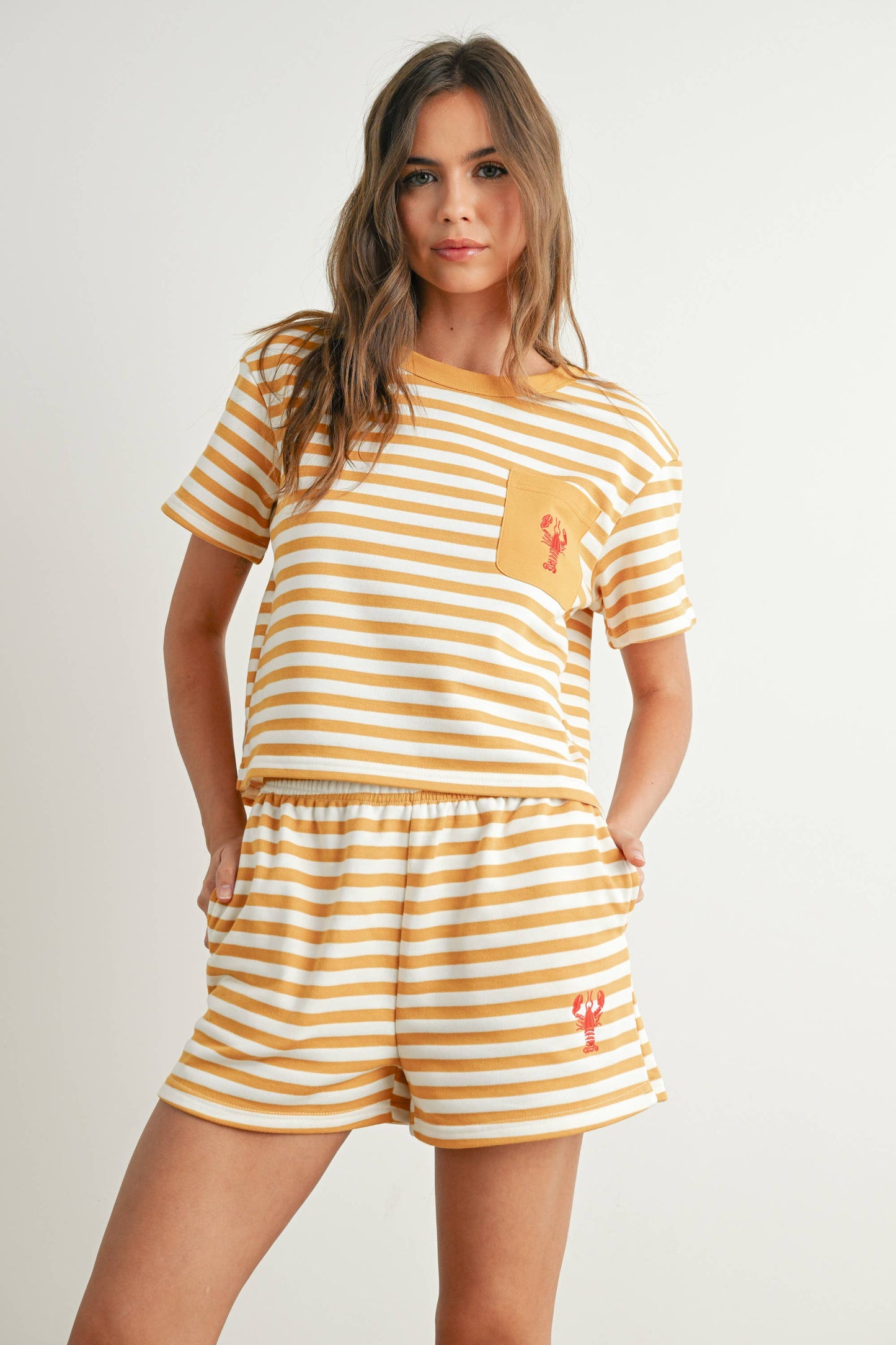 Striped Pocket Tee - BMT7660