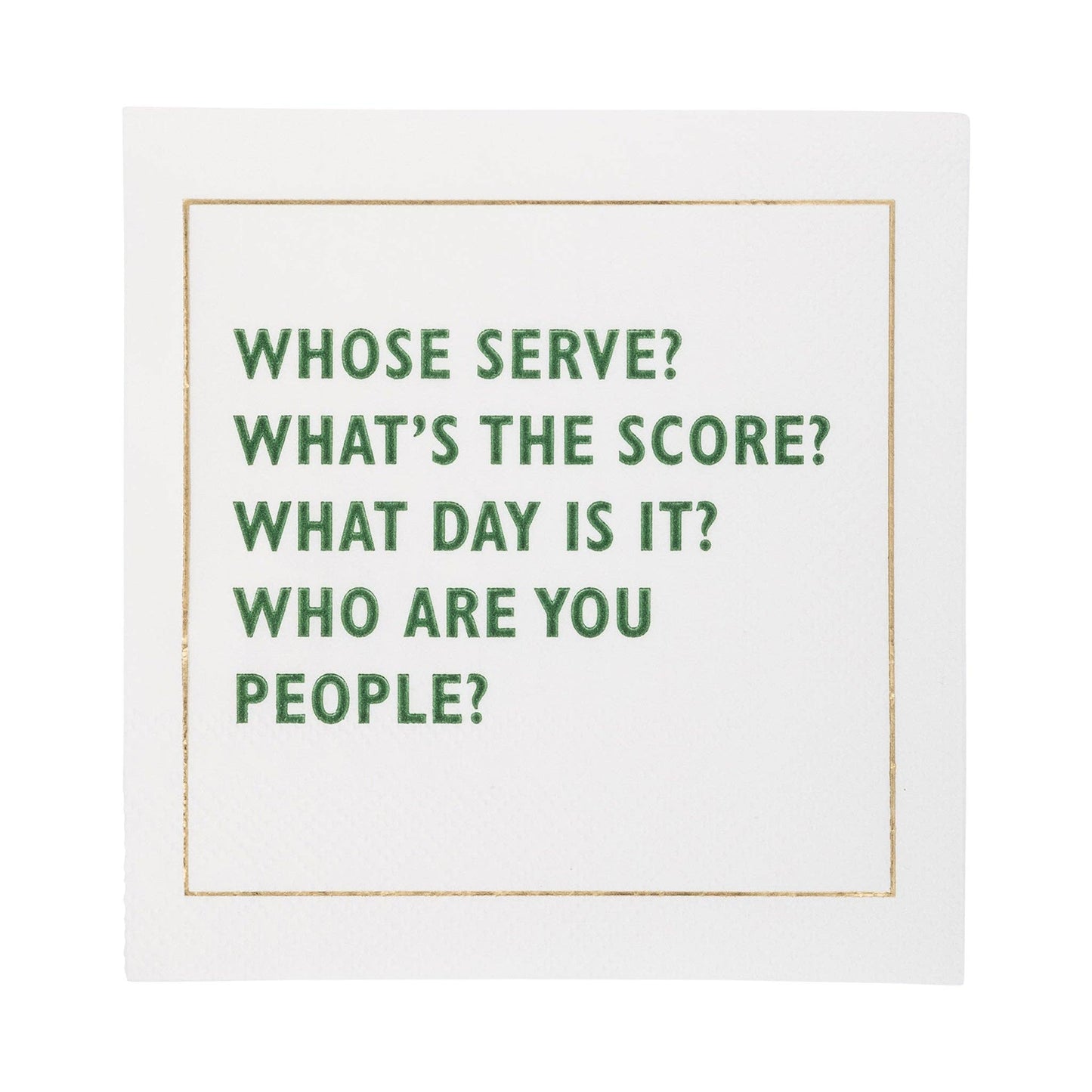 PCK1036 - Pickleball Sayings Paper Cocktail Napkin Set