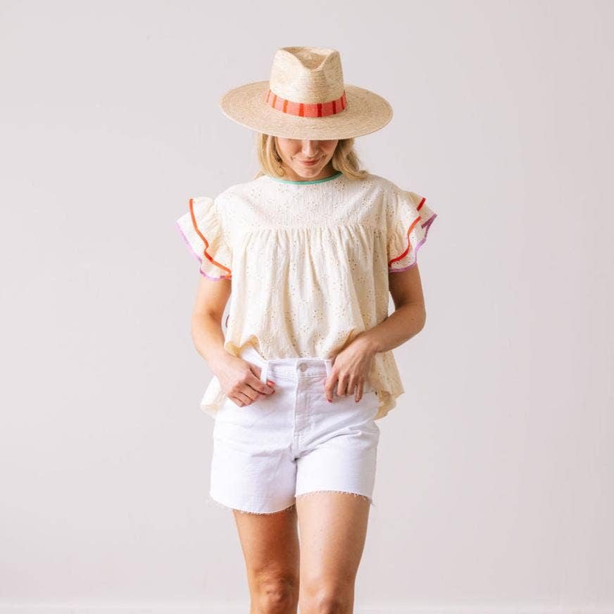 Ivory Eyelet Lottie Top