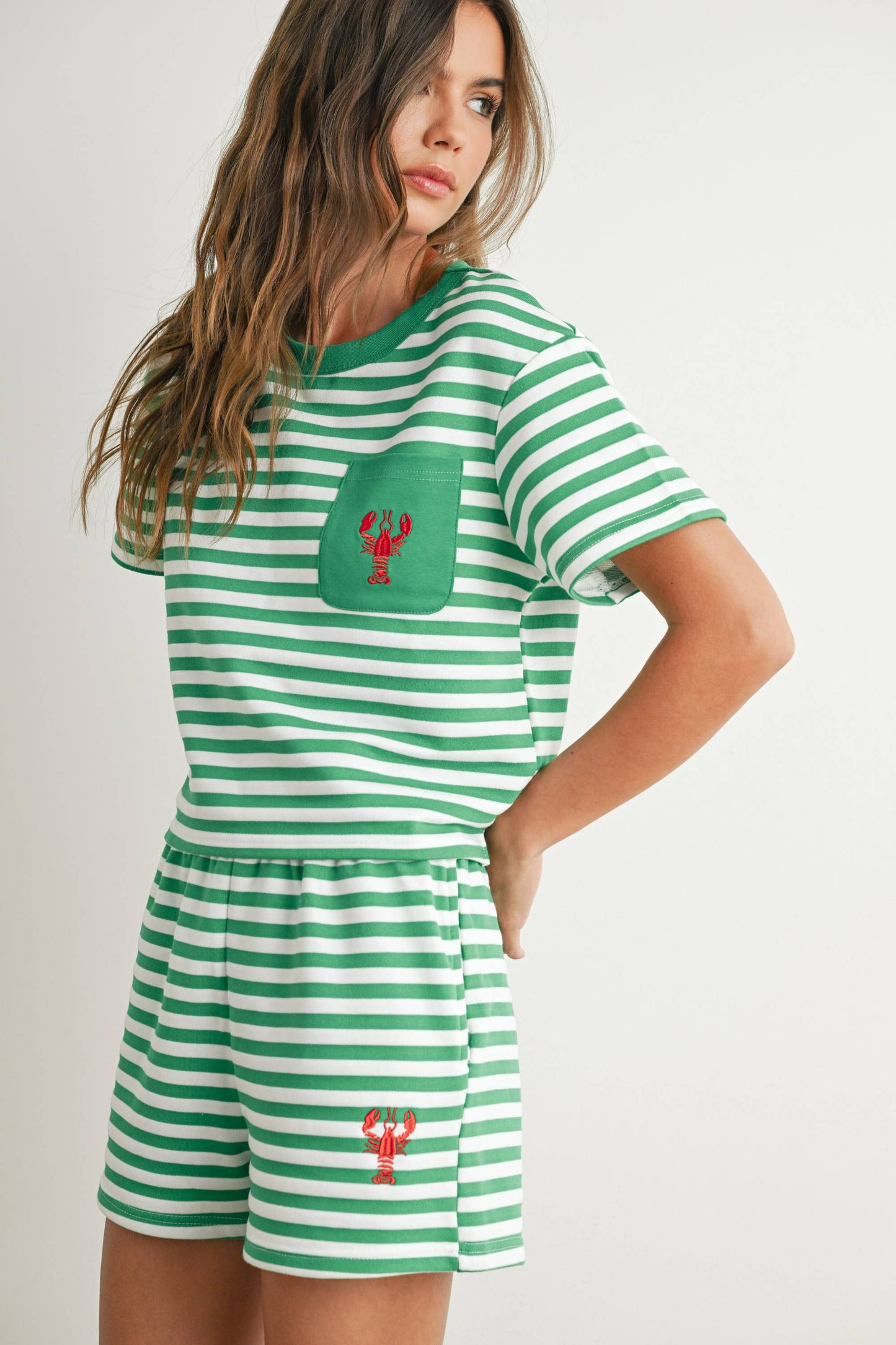 Striped Pocket Tee - BMT7660