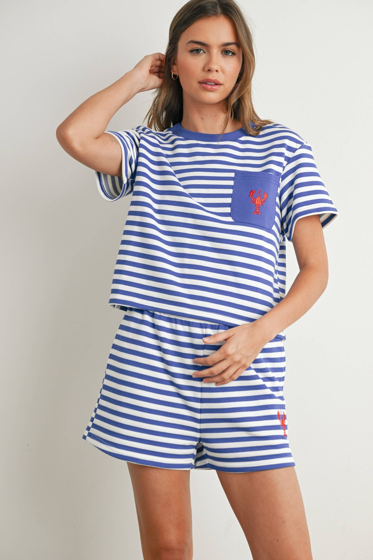 Striped Pocket Tee - BMT7660