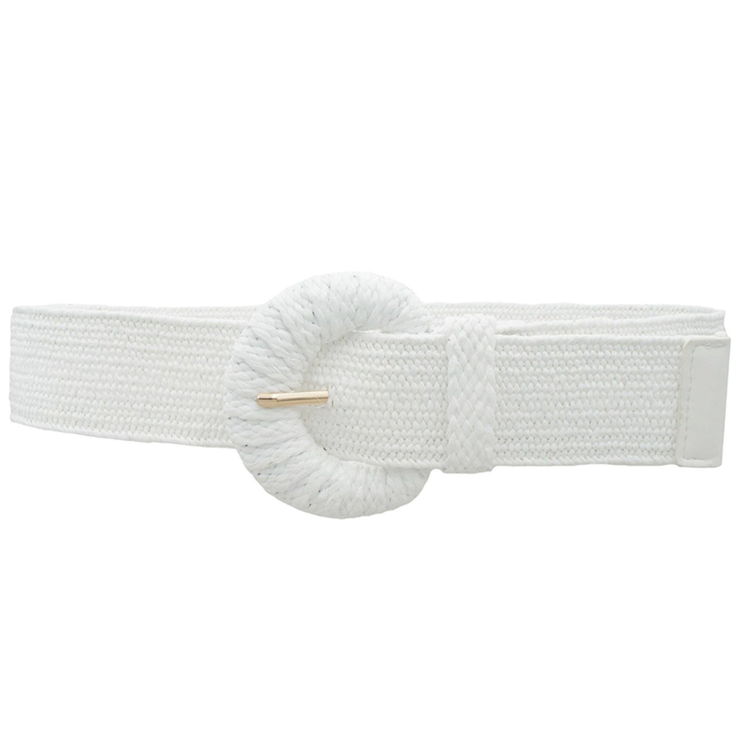 WRAPPED HALFMOON ELASTIC STRAW BELT IW50015