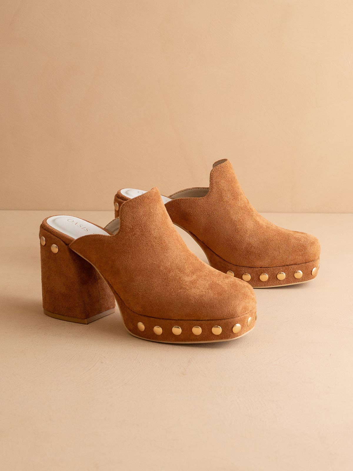 The Sierra | Caramel Platform Clog Mule