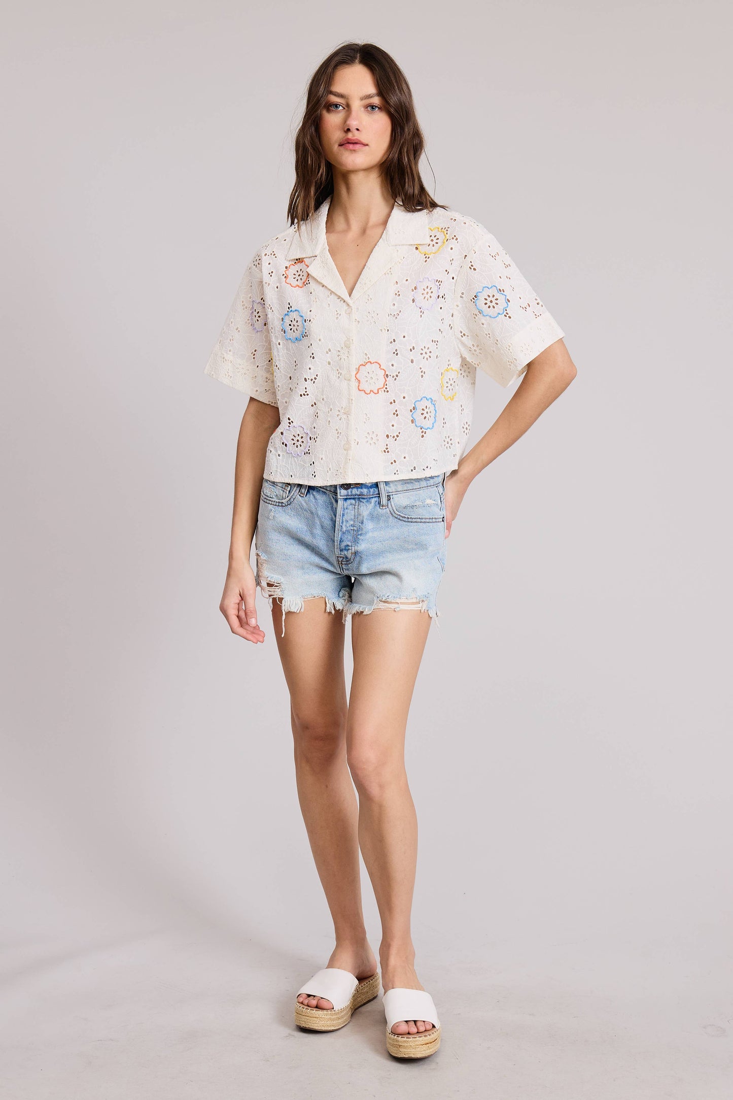 Yvette Bead Embroidered Shirts