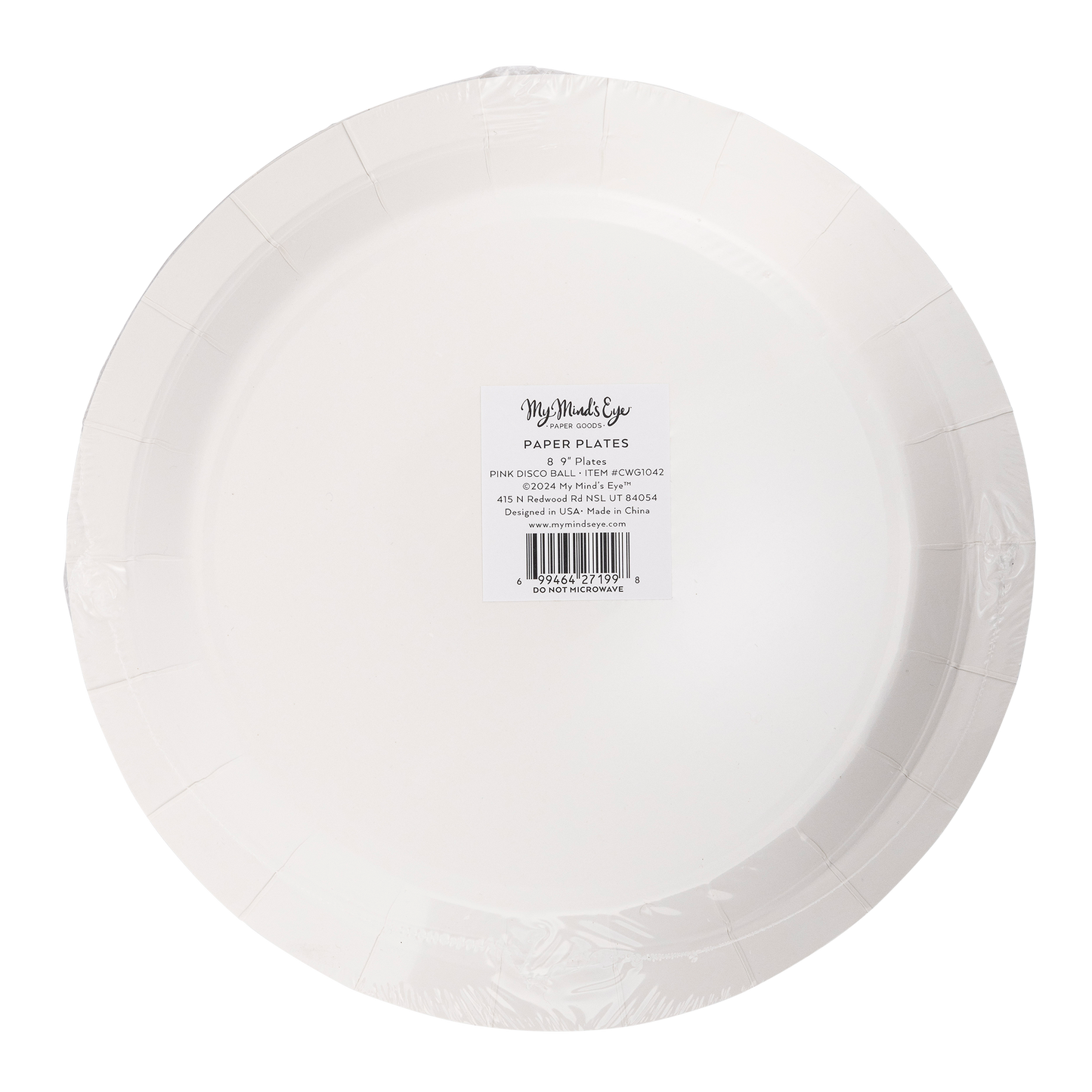CWG1042 - Disco Ball Paper Plate