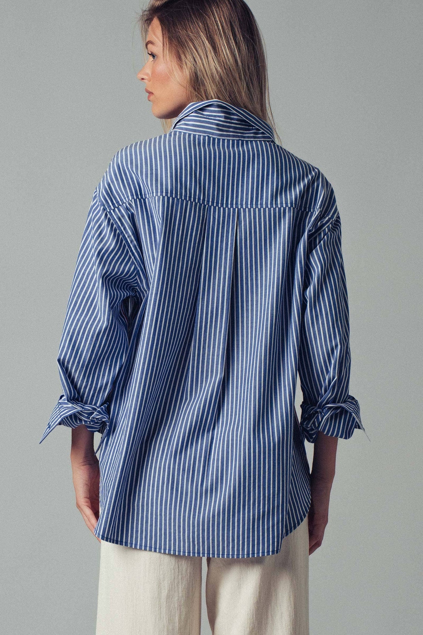 Twill Tape Detail and Button Down Casual Shirt