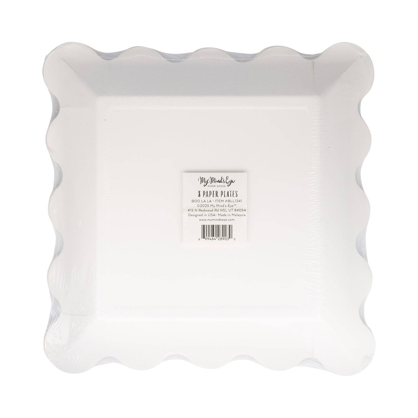 BLL1241 - Pink & Orange Boo La La Paper Plate