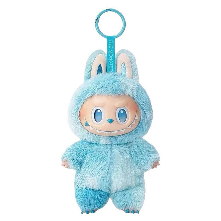 Labubu Vinyl Pendant Doll Model Toy Cute Monster Replica Keychain