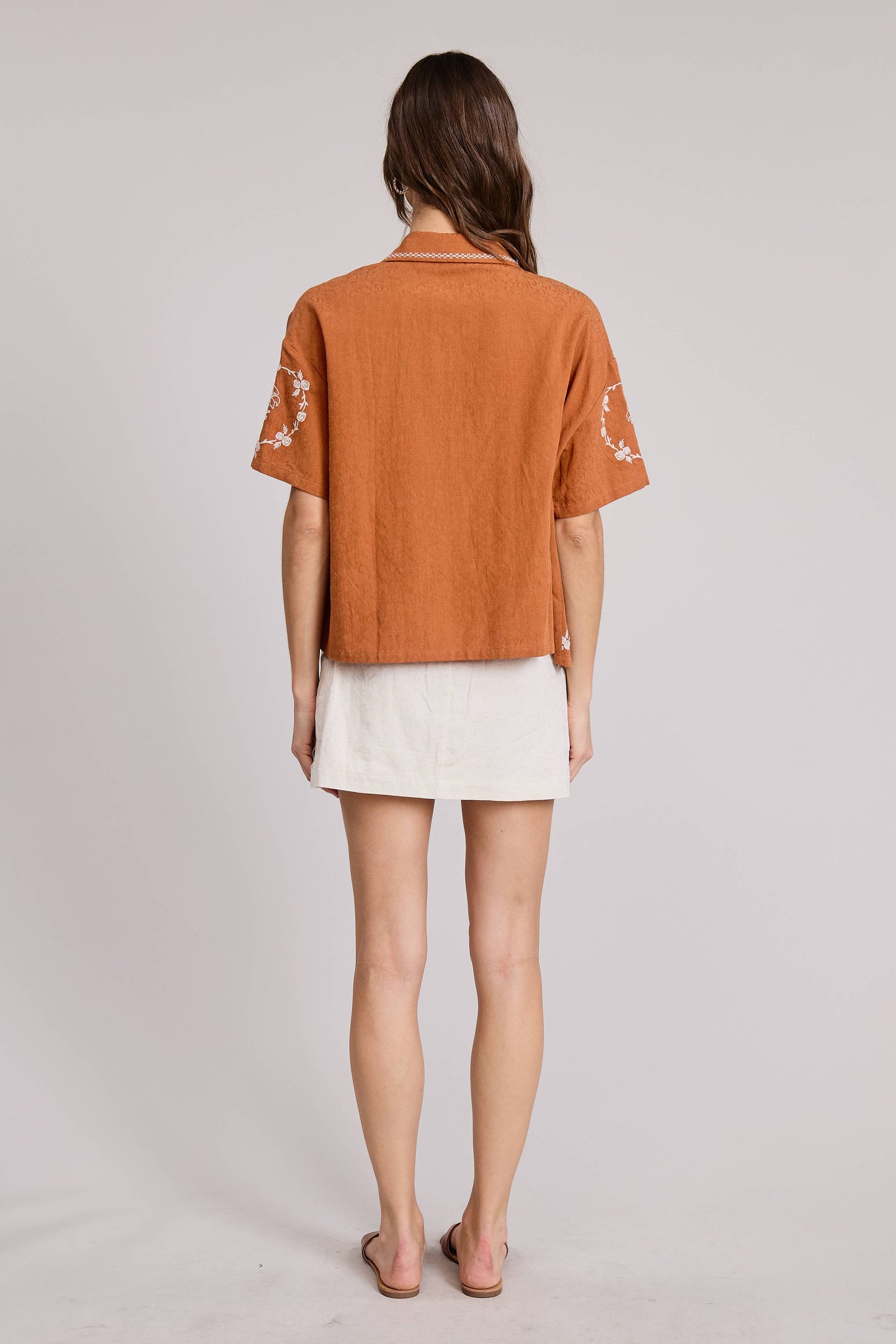 Monaco Embroidered Buttondown Shirt