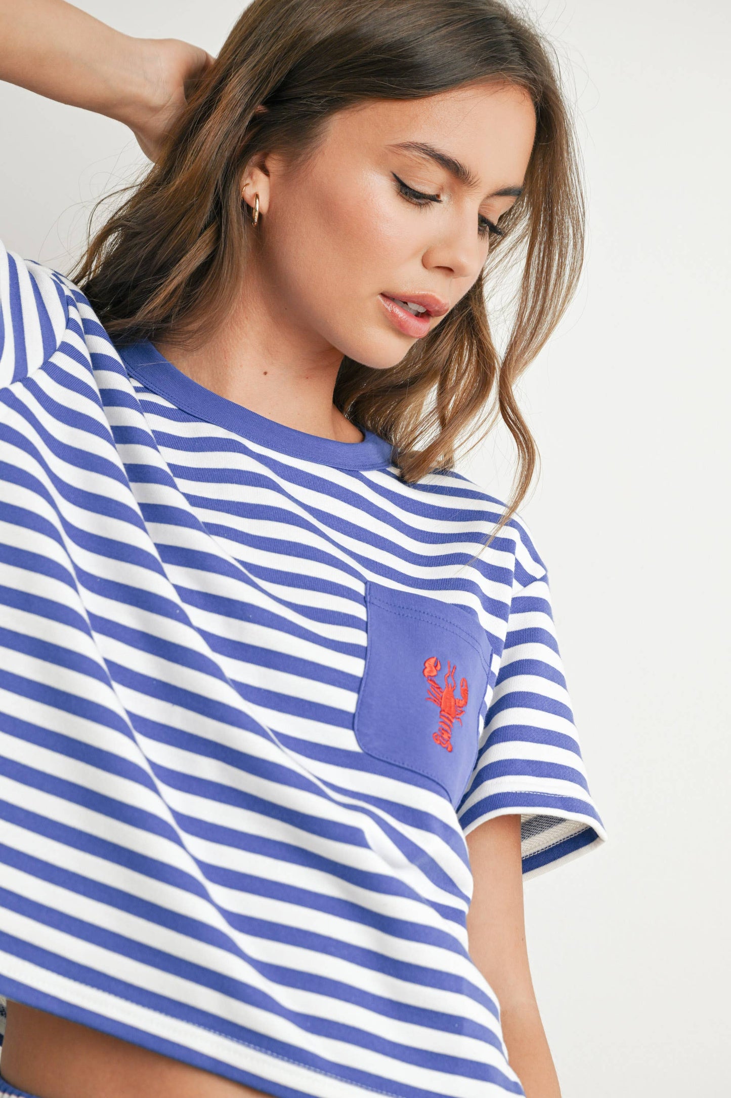 Striped Pocket Tee - BMT7660