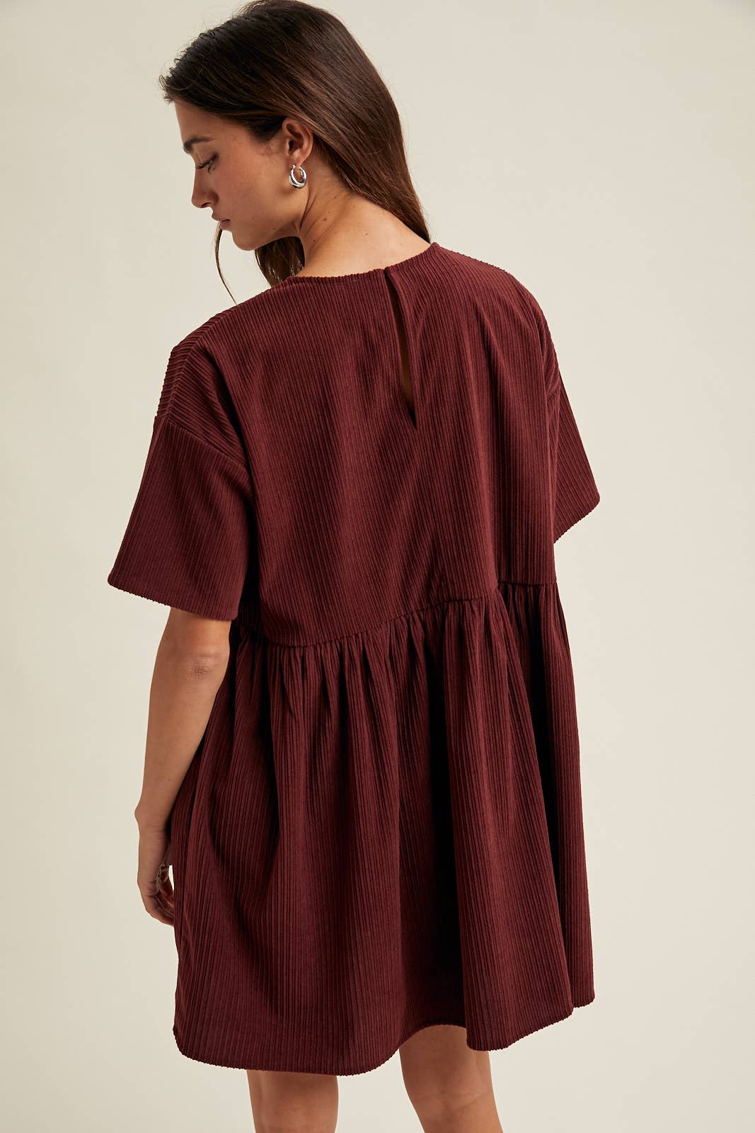 CORDUROY MINI DRESS / WL25-11083