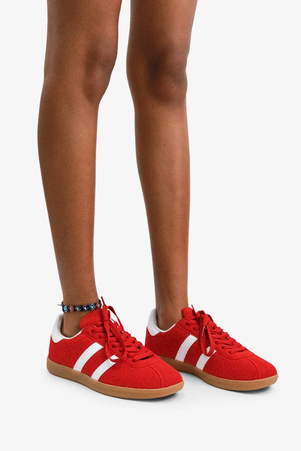 HUCKLE -Tennis Sneaker w/ Contrast Striping, in Bold Colors