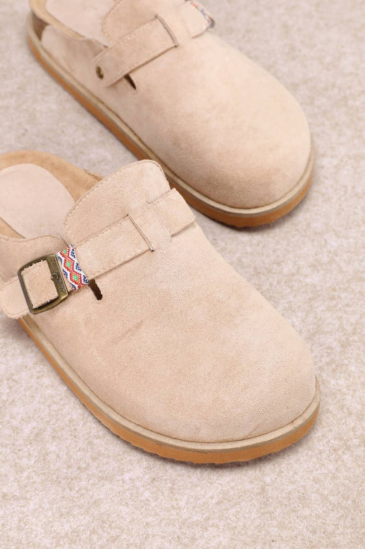 CAPRI BRAIDED LOOP DETAIL CLOSED-TOE CORK CLOG SANDADL