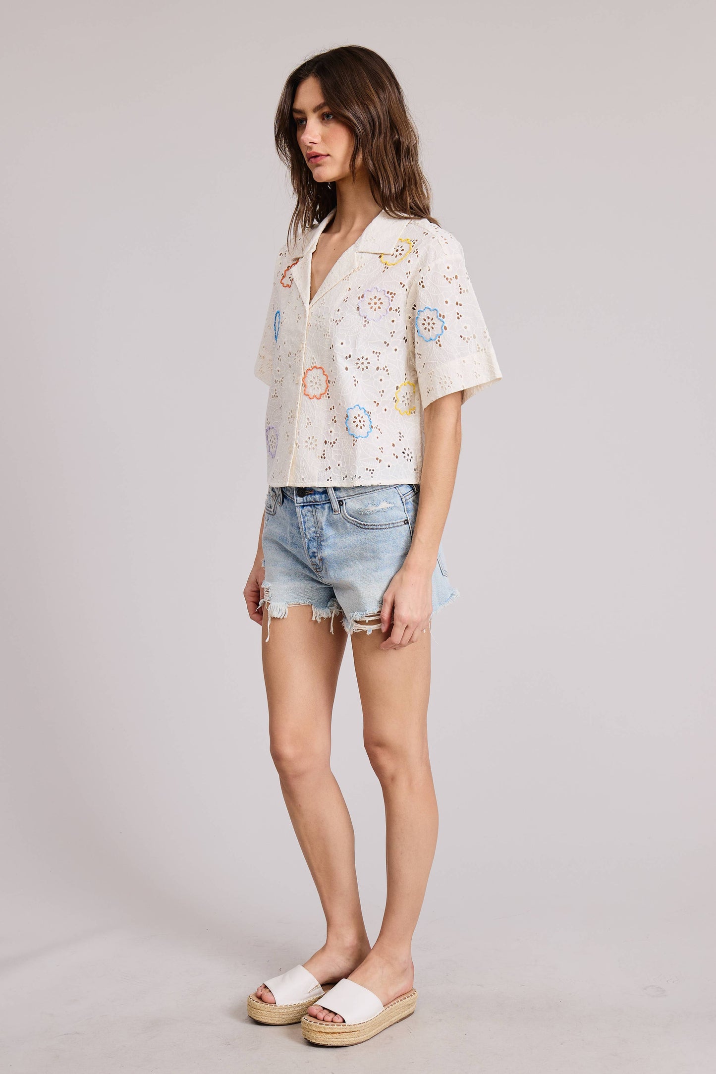 Yvette Bead Embroidered Shirts