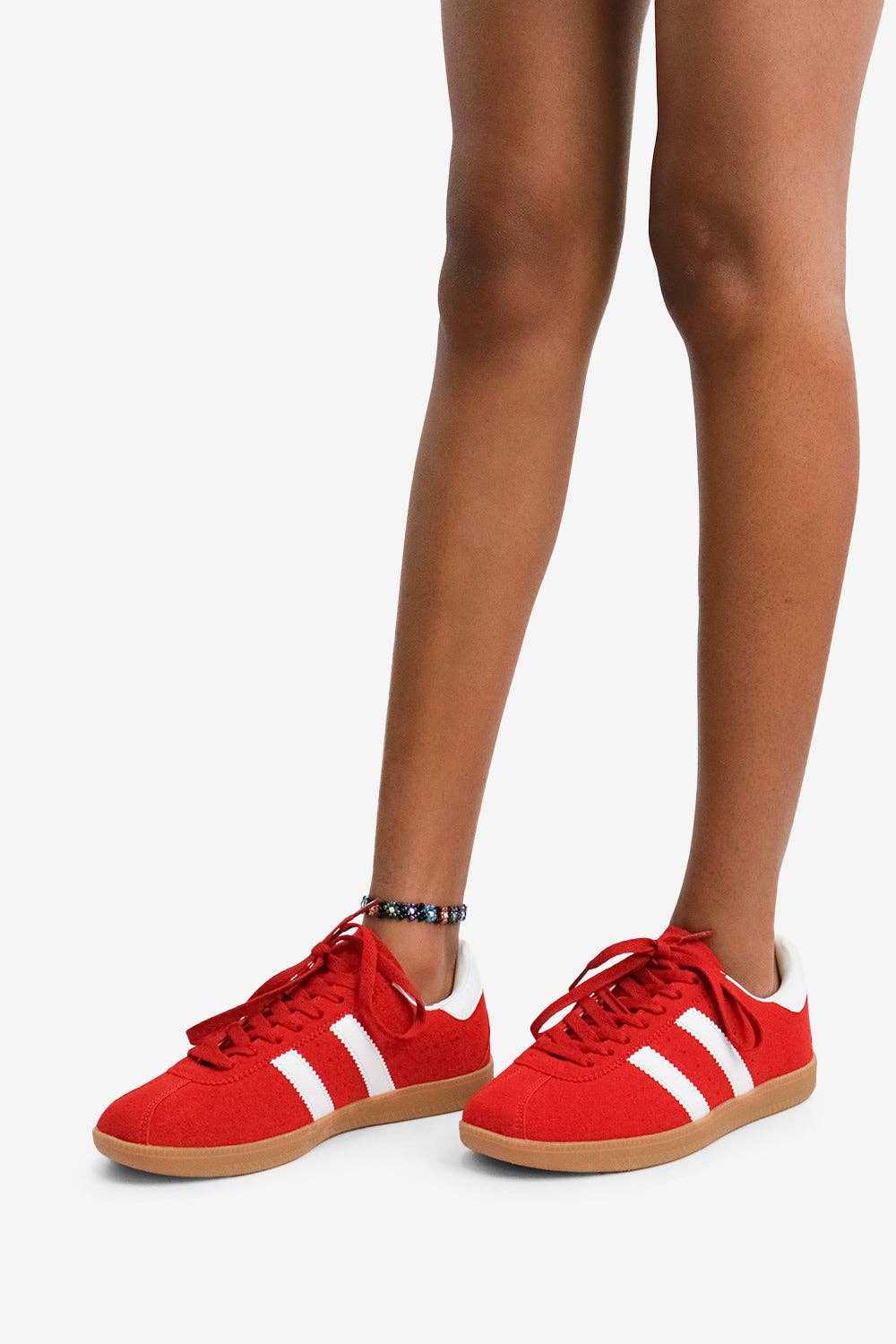HUCKLE -Tennis Sneaker w/ Contrast Striping, in Bold Colors
