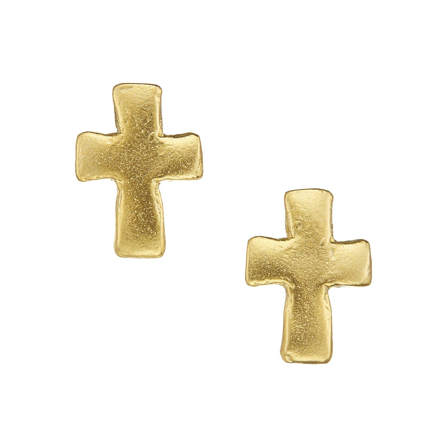 Small Cross Stud Earrings