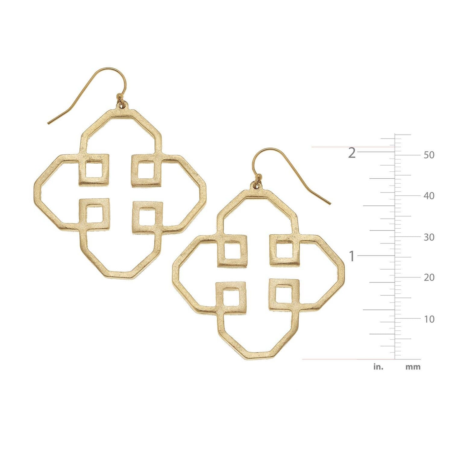 Gold Filigree Cut Out Earrings