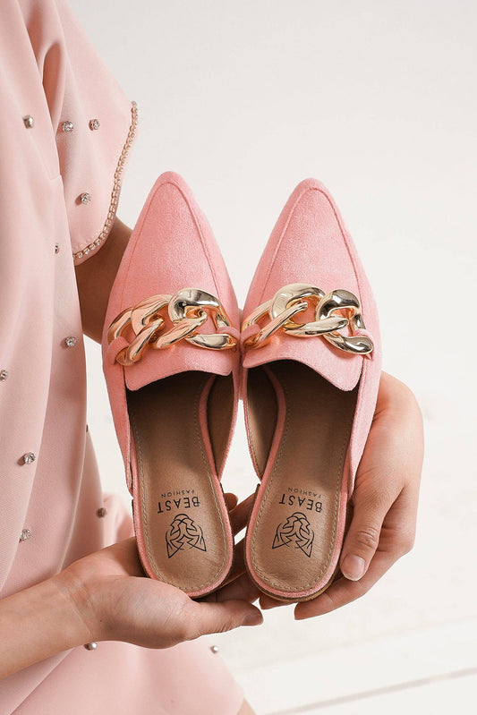 Gemma Chain Detail Mules
