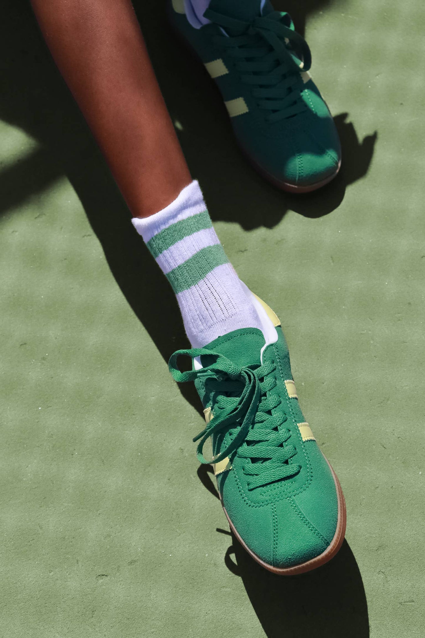 HUCKLE -Tennis Sneaker w/ Contrast Striping, in Bold Colors