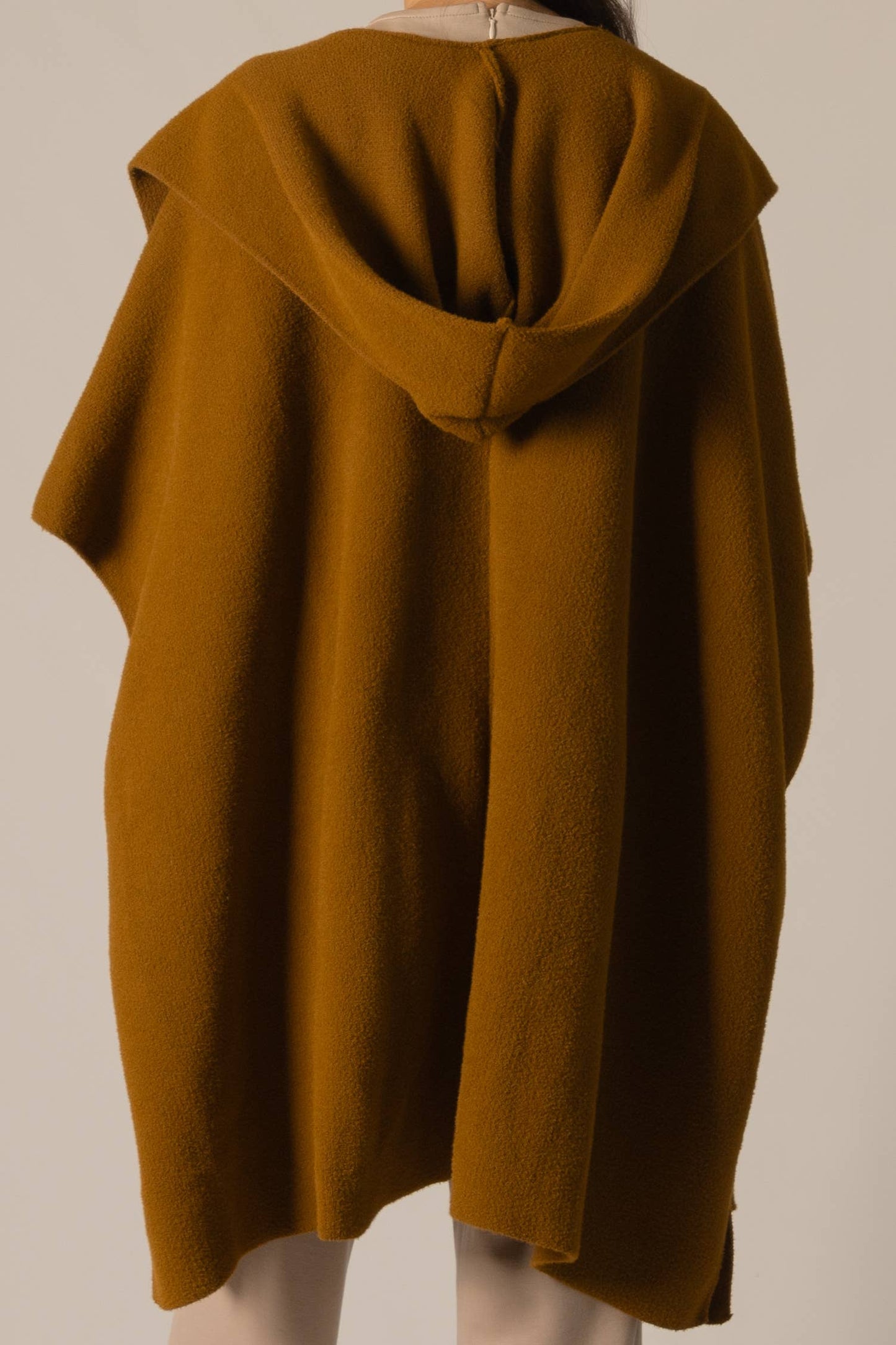 P.CILL Hooded Cape Cardigan