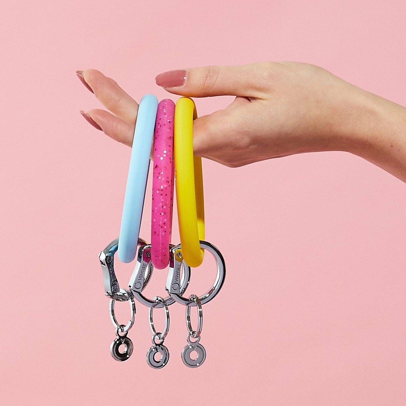Silicone Big O® Key Ring - Yes Yellow