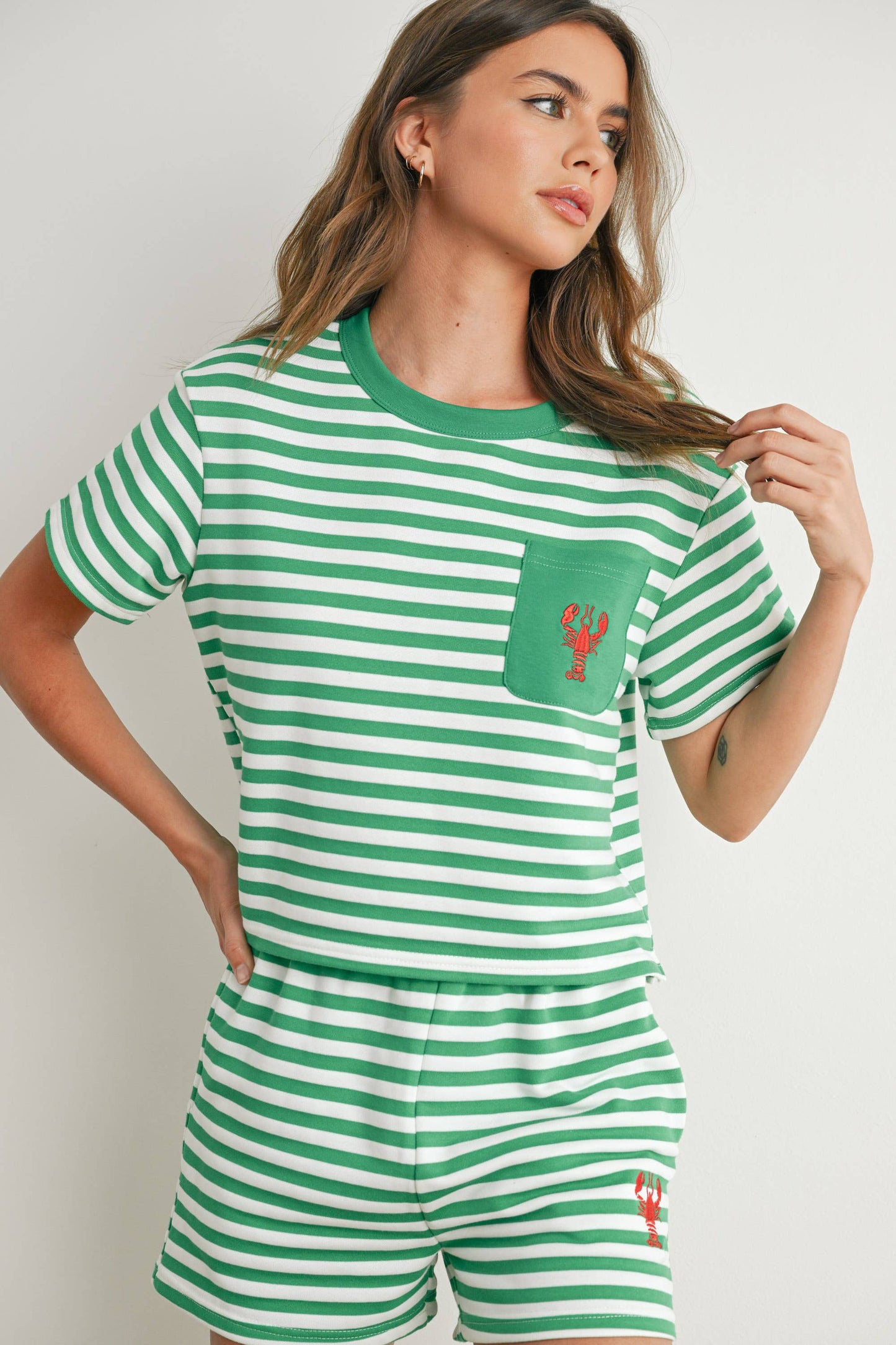 Striped Pocket Tee - BMT7660