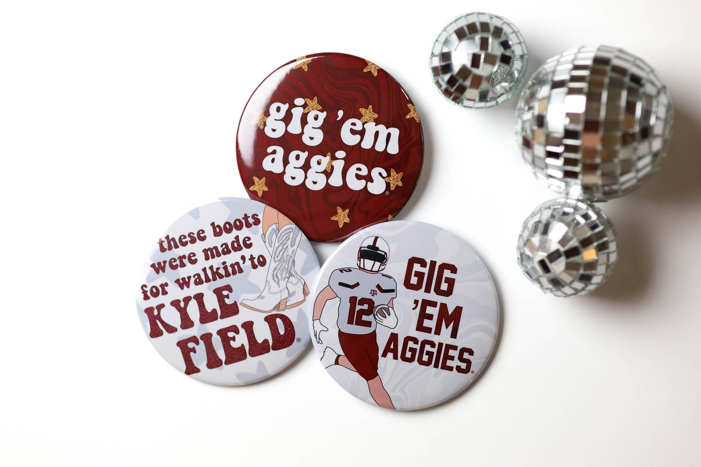 Texas A&M Game Day Buttons | Gameday Pins