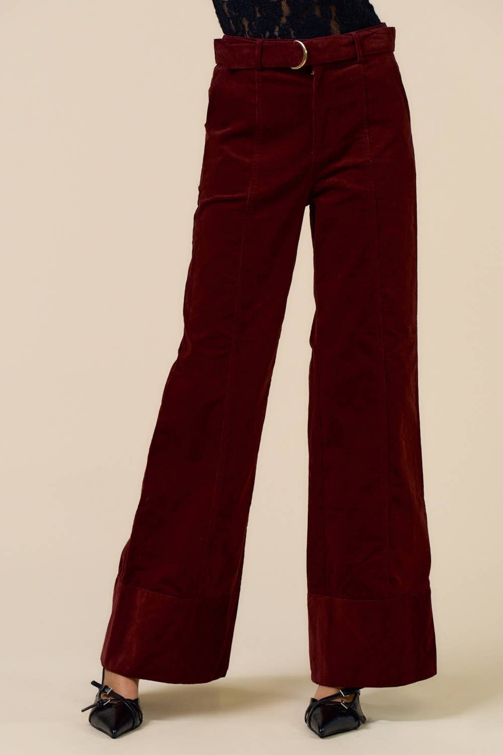 ILP5243-1 Corduroy Straight-Leg Pants