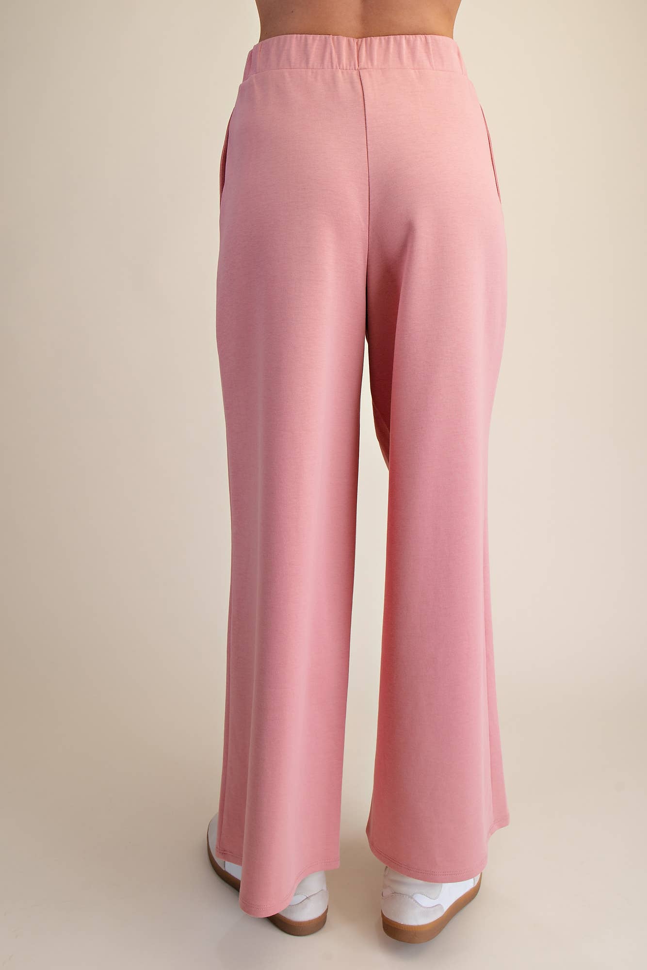 Waist Elastic Band Wide Leg Pants
