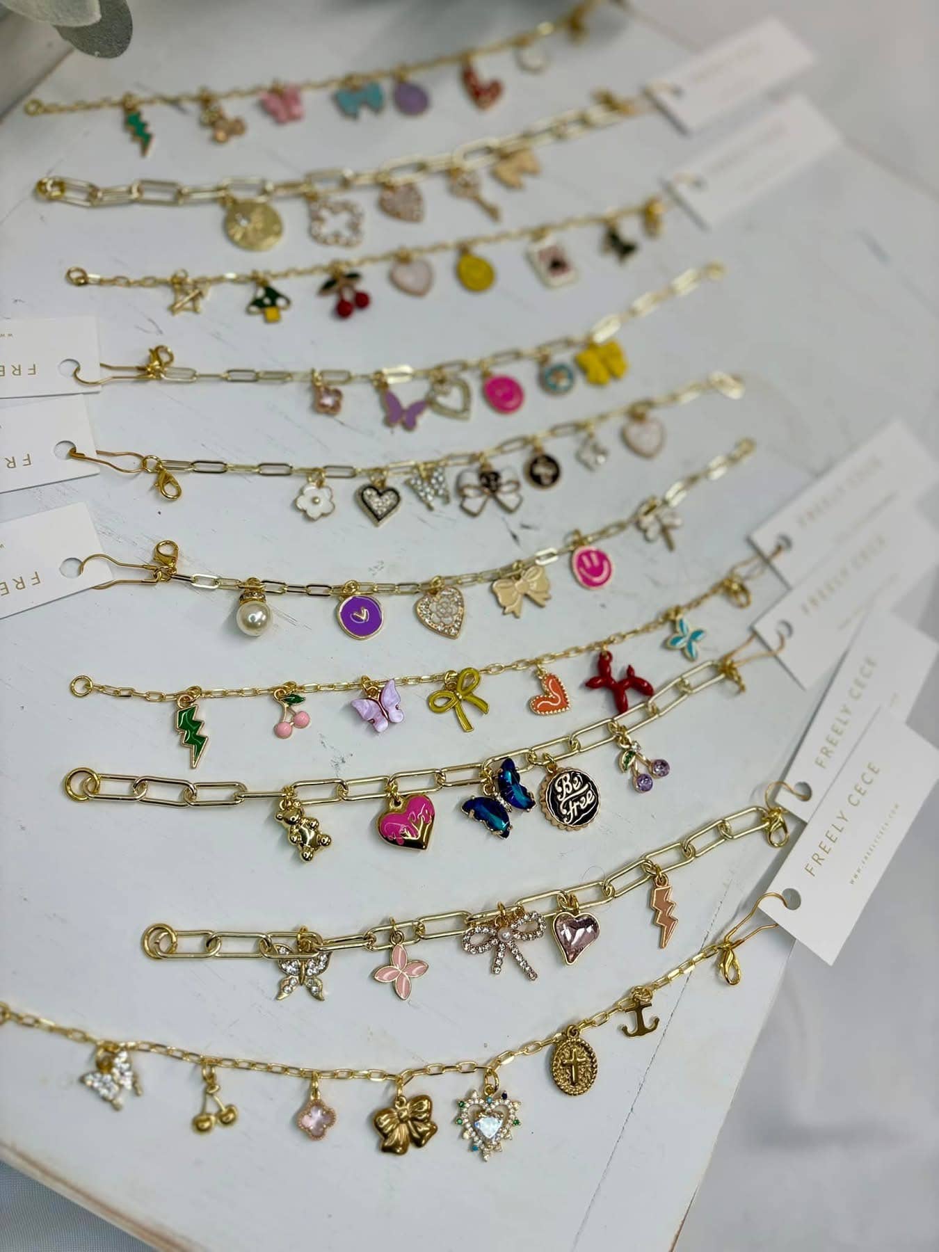 Trendy Gold Everyday Charm Bracelet