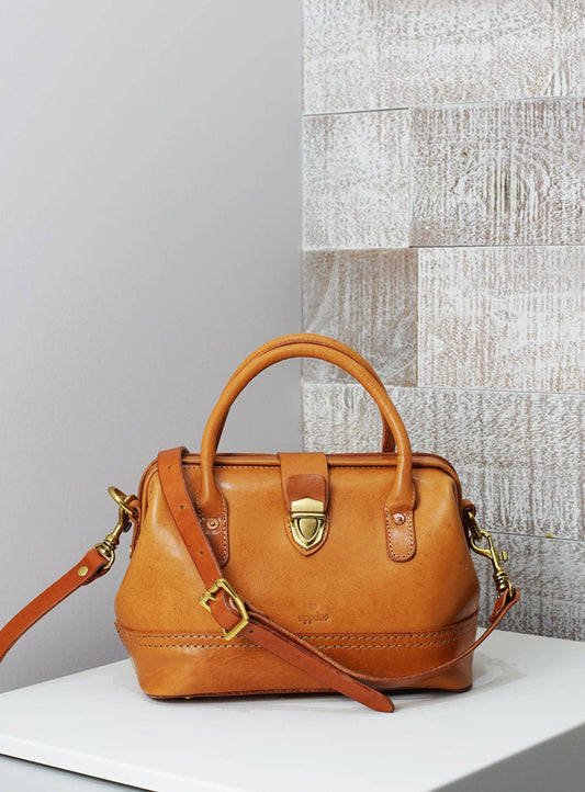 Wonder XL Vintage Top-handle Satchel - Luggage Tan