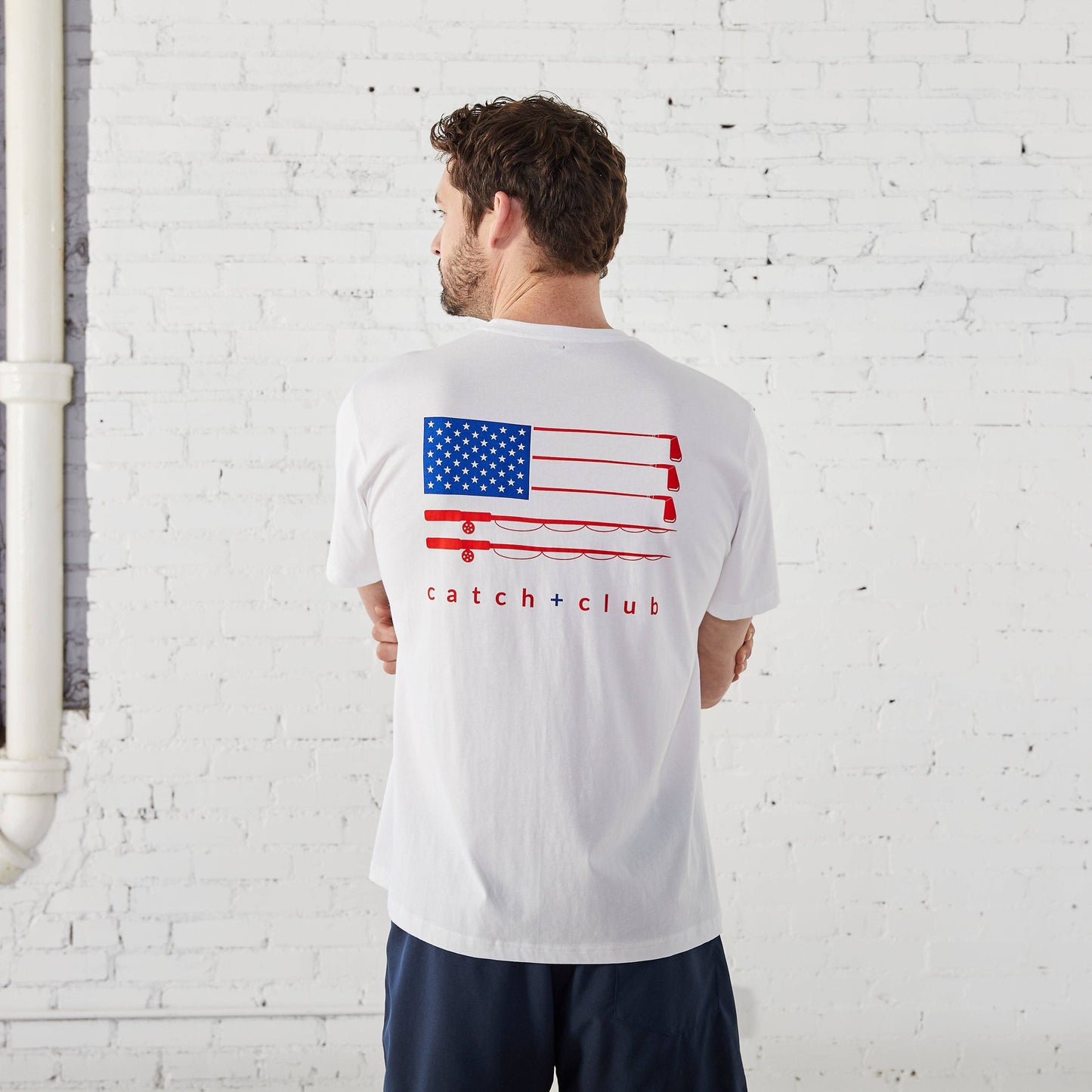 Men's Classic Fit Cotton Flag Tee