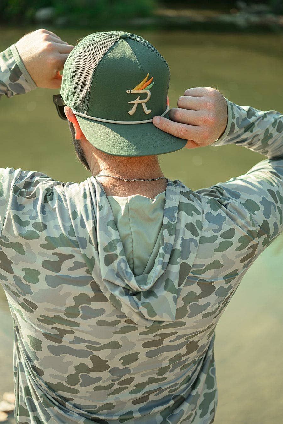 Texas Fly Snapback Hat | Olive