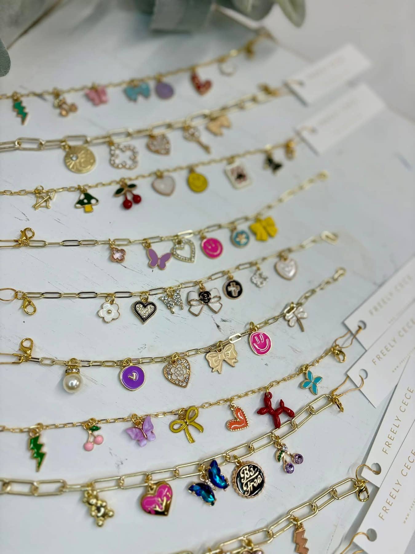 Trendy Gold Everyday Charm Bracelet