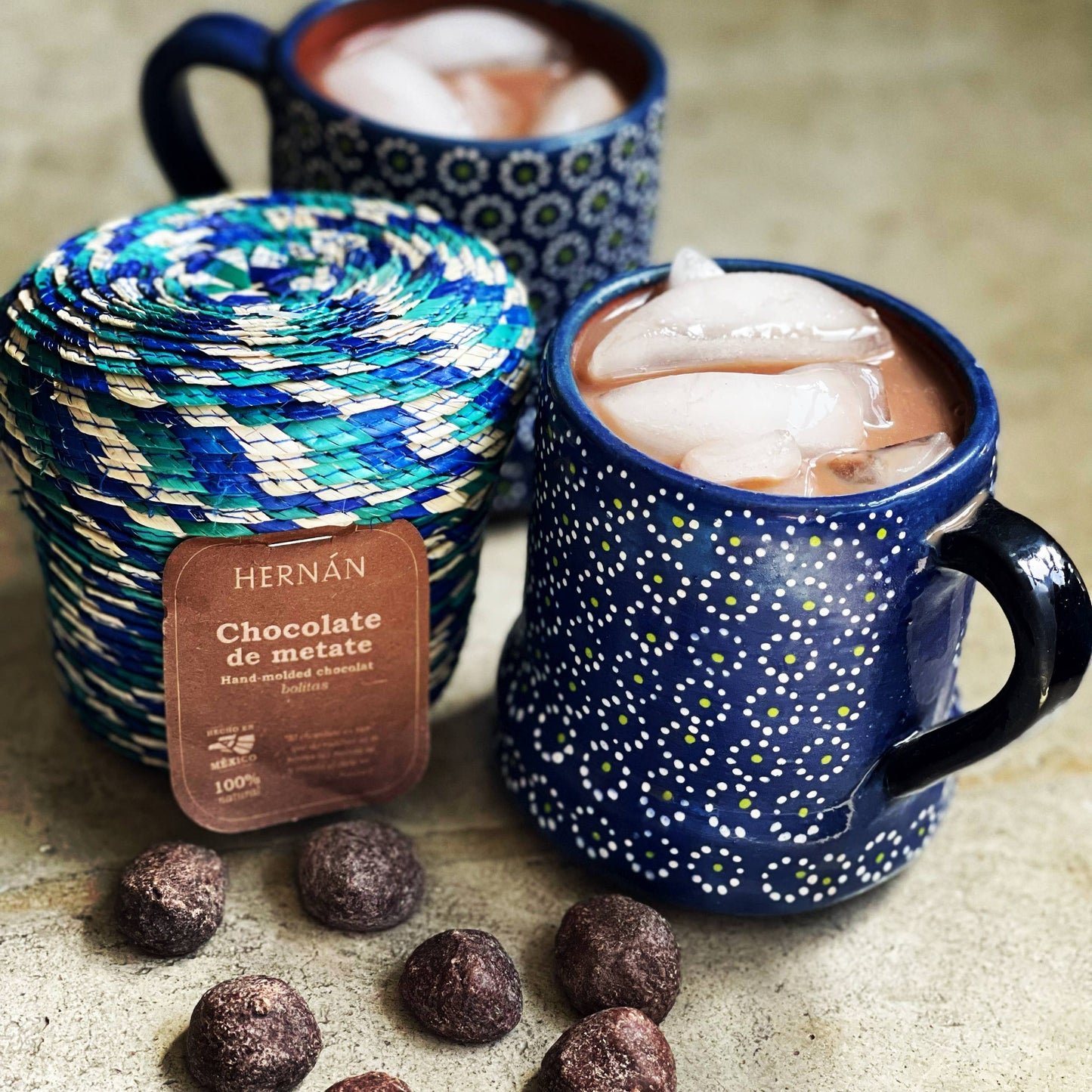 Cinnamon Mexican Chocolate Bolitas in Basket - 240g