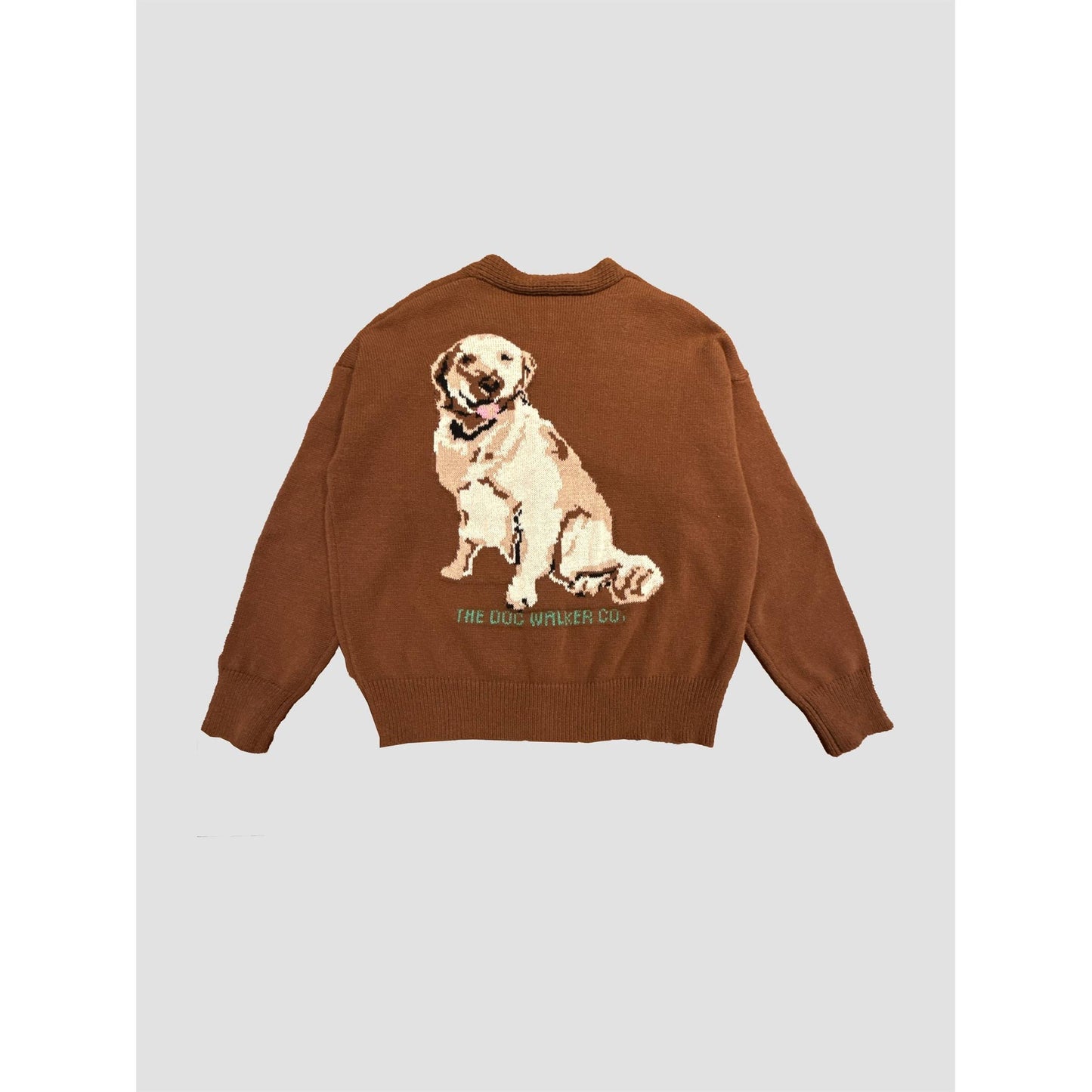 THE DOG WALKER CO JACQUARD DOG CARDIGAN - AAC777